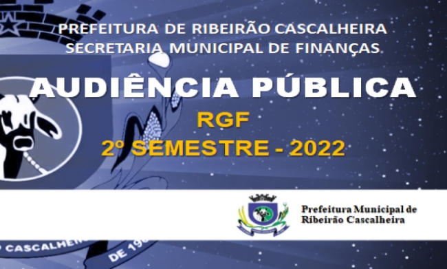 PREFEITURA MUNICIPAL REALIZA AUDIÊNCIA PÚBLICA RGF 2022