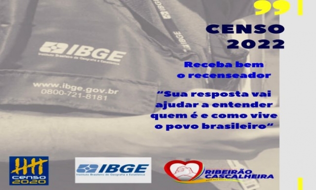 Censo 2022 começa em Ribeirão Cascalheira